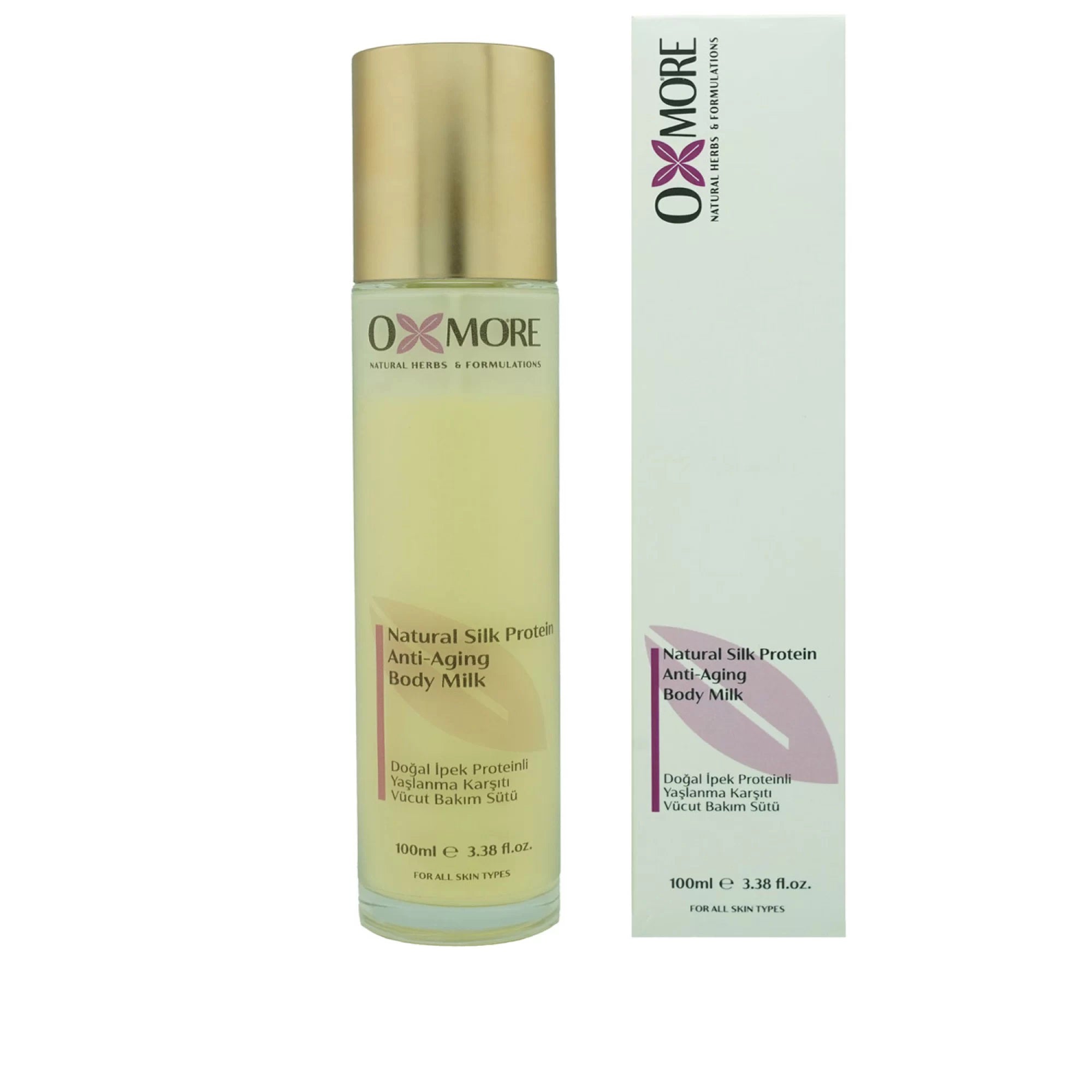 Doğal İpek Proteinli (Doğal Peptit) Yaşlanma Karşıtı Vücut Bakım Sütü 100ml